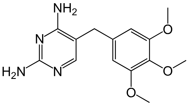 Structure of Trimethoprim.